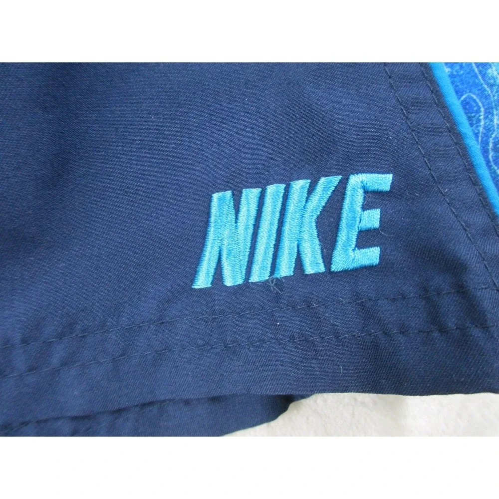 Nike Swim‎ Trunks Mens Large Blue Floral Board Shorts Bathing Suit